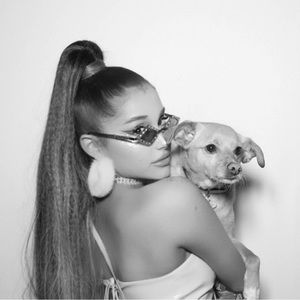 SAPPHIRE FUR Hoop earrings with pale grey mink fur